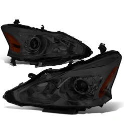 13-15 Nissan Altima [Halogen Model Only] OE-Style Replacement Headlights - Smoked / Amber -High-Efficiency Car Light Store 13 15 nissan altima halogen model only oe style replacement headlights smoked amber 123