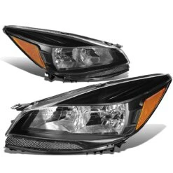 13-16 Ford Escape OE-Style Replacement Headlight - Black / Amber