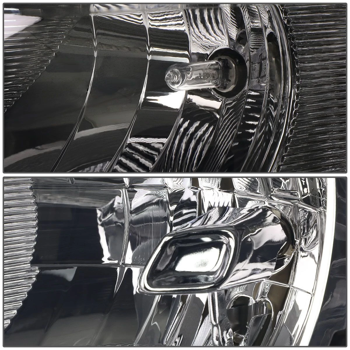 HID Combo 13-16 Ford Escape Euro Crystal Headlights - Smoked Amber 2 HID Combo 13-16 Ford Escape Euro Crystal Headlights - Smoked Amber - Image 2