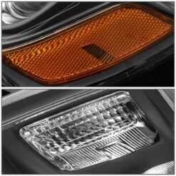 14-16 Jeep Grand Cherokee [Halogen Model] Replacement Headlights - Black / Amber -High-Efficiency Car Light Store 14 16 jeep grand cherokee halogen model replacement headlights black amber 107