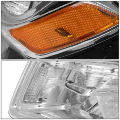 14-16 Jeep Grand Cherokee [Halogen Model] Replacement Headlights - Chrome / Amber -High-Efficiency Car Light Store 14 16 jeep grand cherokee halogen model replacement headlights chrome amber 107