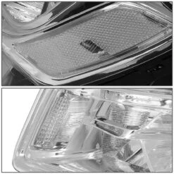 14-16 Jeep Grand Cherokee [Halogen Model] Replacement Headlights - Chrome / Clear -High-Efficiency Car Light Store 14 16 jeep grand cherokee halogen model replacement headlights chrome clear 105