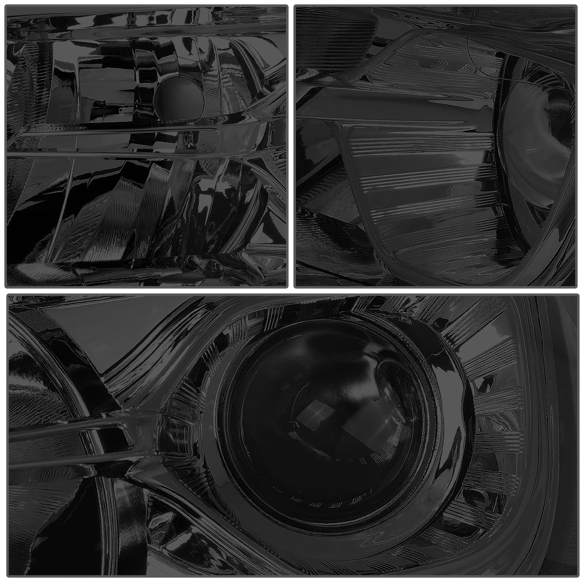 14-16 Jeep Grand Cherokee OE-Style Replacement Headlights Projector - Smoked / Clear 5 14-16 Jeep Grand Cherokee OE-Style Replacement Headlights Projector - Smoked / Clear - Image 5