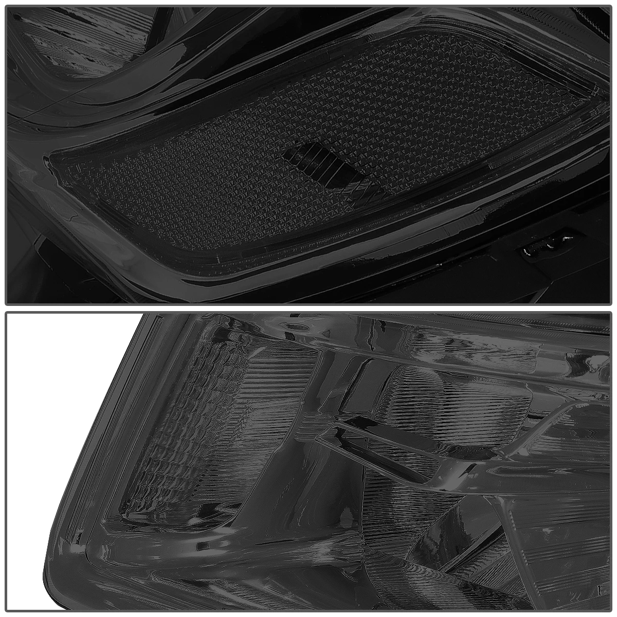 14-16 Jeep Grand Cherokee OE-Style Replacement Headlights Projector - Smoked / Clear 6 14-16 Jeep Grand Cherokee OE-Style Replacement Headlights Projector - Smoked / Clear - Image 6