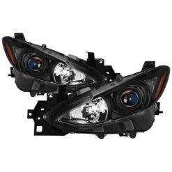 14-16 Mazda 3 [Halogen Model Only] Black Projector Headlights Headlamps