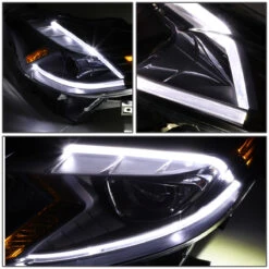 14-16 Toyota Corolla Sedan Pair LED DRL Projector Headlight / Lamps (Black Housing / Amber Corner) 12 14-16 Toyota Corolla Sedan Pair LED DRL Projector Headlight / Lamps (Black Housing / Amber Corner) -High-Efficiency Car Light Store 14 16 toyota corolla sedan pair led drl projector headlight lamps black housing amber corner 114