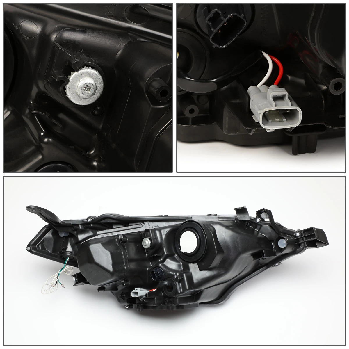 14-16 Toyota Corolla Sedan Pair LED DRL Projector Headlight / Lamps (Chrome Housing / Amber Corner) 8 14-16 Toyota Corolla Sedan Pair LED DRL Projector Headlight / Lamps (Chrome Housing / Amber Corner) - Image 8