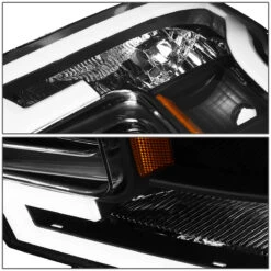 15-17 Ford F150 LED DRL Tube Euro Headlights - Black Amber 13 15-17 Ford F150 LED DRL Tube Euro Headlights - Black Amber -High-Efficiency Car Light Store 15 17 ford f150 led drl tube euro headlights black amber 101
