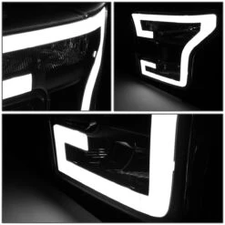 HID Combo 15-17 Ford F150 LED DRL Tube Euro Headlights - Black Clear 11 HID Combo 15-17 Ford F150 LED DRL Tube Euro Headlights - Black Clear -High-Efficiency Car Light Store 15 17 ford f150 led drl tube euro headlights black clear 96