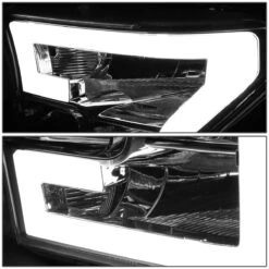 15-17 Ford F150 LED DRL Tube Euro Headlights - Chrome Clear -High-Efficiency Car Light Store 15 17 ford f150 led drl tube euro headlights chrome clear 99