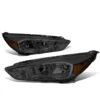 15-18 Ford Focus [Halogen Model] Replace Crystal Headlights - Smoked / Amber
