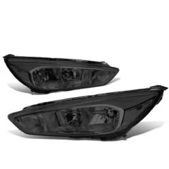 15-18 Ford Focus [Halogen Model] Replace Crystal Headlights - Smoked / Clear