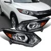 16-18 Honda HR-V Crystal Halogen Headlights - Black