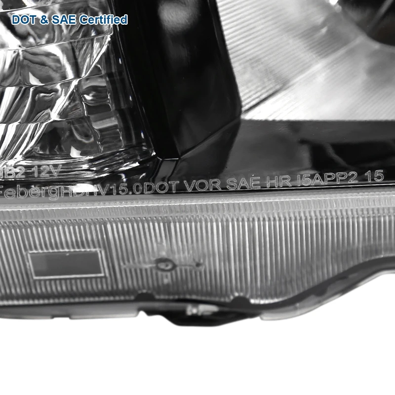 16-18 Honda HR-V Crystal Halogen Headlights - Black 5 16-18 Honda HR-V Crystal Halogen Headlights - Black - Image 5