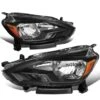 16-18 Nissan Sentra Factory Style Black Housing Amber Headlights