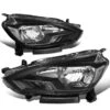 16-18 Nissan Sentra Factory Style Black Housing Clear Headlights
