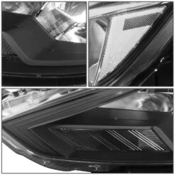 16-18 Nissan Sentra Factory Style Black Housing Clear Headlights -High-Efficiency Car Light Store 16 18 nissan sentra factory style black housing clear headlights 81