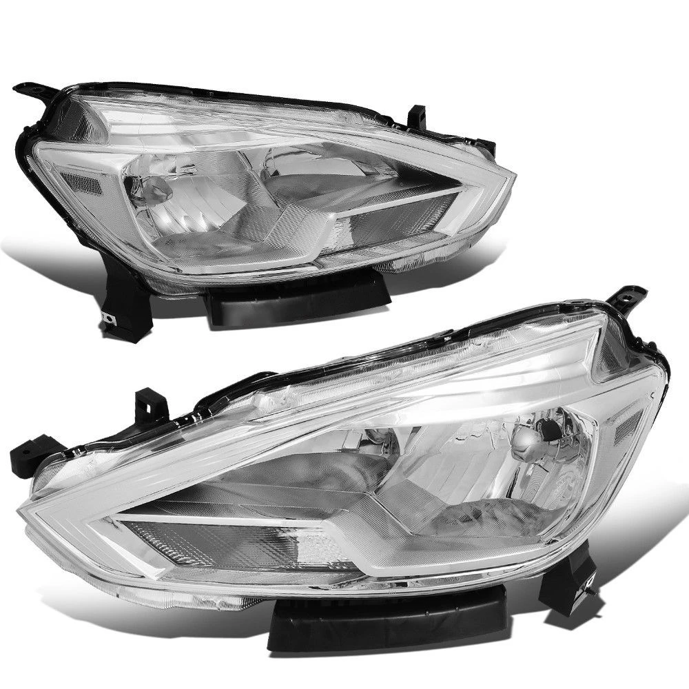 16-18 Nissan Sentra Factory Style Chrome Housing Clear Headlights 1 16-18 Nissan Sentra Factory Style Chrome Housing Clear Headlights