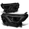 16-18 Toyota RAV4 Replacement Projector Headlights - Smoked / Clear
