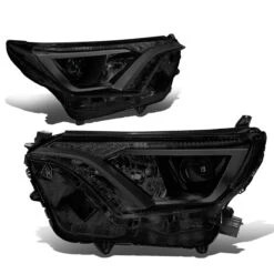 16-18 Toyota RAV4 Replacement Projector Headlights - Smoked / Clear -High-Efficiency Car Light Store 16 18 toyota rav4 replacement projector headlights smoked clear 108