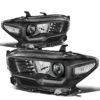 16-22 Toyota Tacoma OE-Style Projector Headlights - Black / Clear