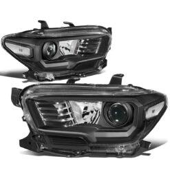 16-22 Toyota Tacoma OE-Style Projector Headlights - Black / Clear -High-Efficiency Car Light Store 16 19 toyota tacoma oe style projector headlights black clear 49