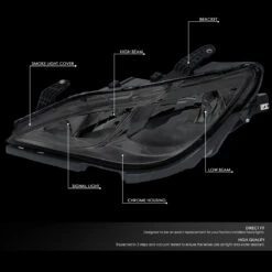 17-19 Chrysler Pacifica OE Style Headlight Replacement - Smoked Clear -High-Efficiency Car Light Store 17 19 chrysler pacifica oe style headlight replacement smoked clear 95