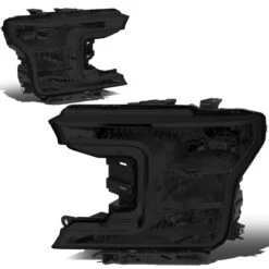 2018-2020 Ford F150 Chrome Housing Smoked Lens Front Headlights Replacement -High-Efficiency Car Light Store 18 19 ford f150 chrome housing smoked lens front headlights replacement 122