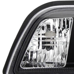 1987-1993 Ford Mustang 1-Piece Euro Crystal Headlights - Black -High-Efficiency Car Light Store 1987 1993 ford mustang 1 piece euro crystal headlights black 175