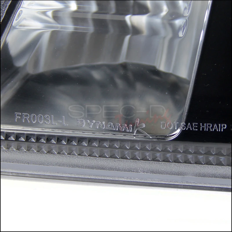 1987-1993 Ford Mustang 1PC Headlights + Corner Set - Black 5 1987-1993 Ford Mustang 1PC Headlights + Corner Set - Black - Image 5