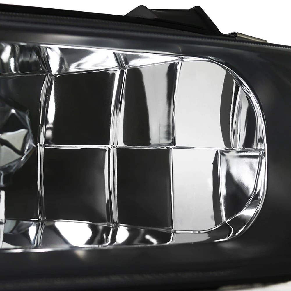 1990-1993 Acura Integra Headlights W/ Corner Signal Lamp 1 Piece Design - Black Housing 5 1990-1993 Acura Integra Headlights W/ Corner Signal Lamp 1 Piece Design - Black Housing - Image 5