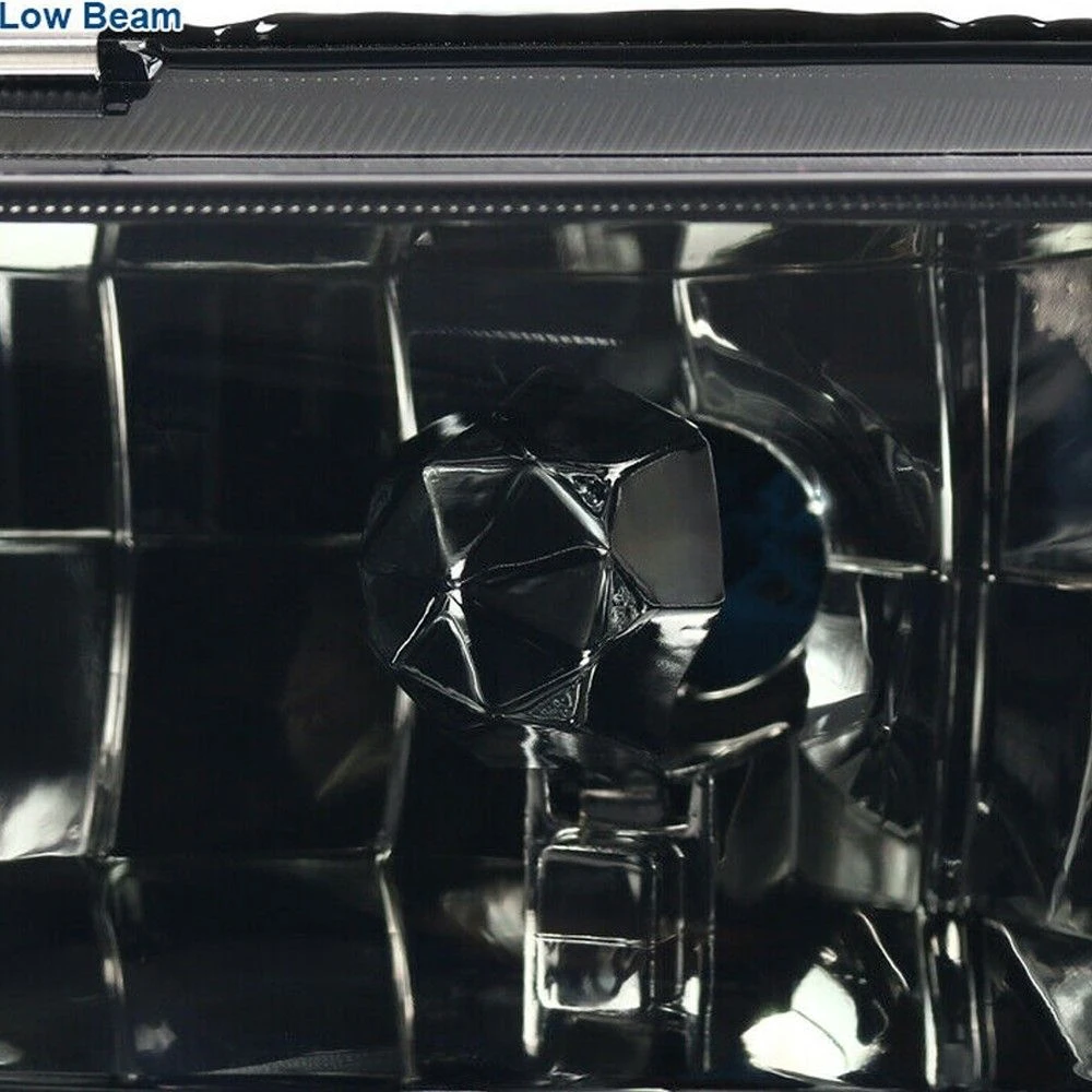 1990-1993 Acura Integra Headlights W/ Corner Signal Lamp 1 Piece Design - Smoked Housing 2 1990-1993 Acura Integra Headlights W/ Corner Signal Lamp 1 Piece Design - Smoked Housing - Image 2