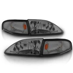 1994-1998 Ford Mustang Smoke Replacement Headlights + Corner Signal Set