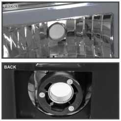 1994-1998 GMC C/K Sierra / Yukon Reflector Headlights W/ LED Running Light Tube - Chrome Housing W/ Smoked Lens 13 1994-1998 GMC C/K Sierra / Yukon Reflector Headlights W/ LED Running Light Tube - Chrome Housing W/ Smoked Lens -High-Efficiency Car Light Store 1994 1998 gmc c k sierra yukon reflector headlights w led running light tube chrome housing w smoked lens 25