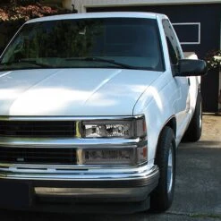 1994-1998 GMC C/K Sierra / Yukon Reflector Headlights W/ LED Running Light Tube - Chrome Housing W/ Smoked Lens 17 1994-1998 GMC C/K Sierra / Yukon Reflector Headlights W/ LED Running Light Tube - Chrome Housing W/ Smoked Lens -High-Efficiency Car Light Store 1994 1998 gmc c k sierra yukon reflector headlights w led running light tube chrome housing w smoked lens 37