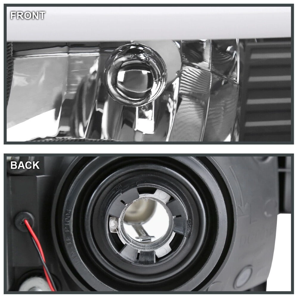 1994-2001 Dodge Ram 1500 2500 3500 LED Tube Reflector Headlights - Black Housing 5 1994-2001 Dodge Ram 1500 2500 3500 LED Tube Reflector Headlights - Black Housing - Image 5