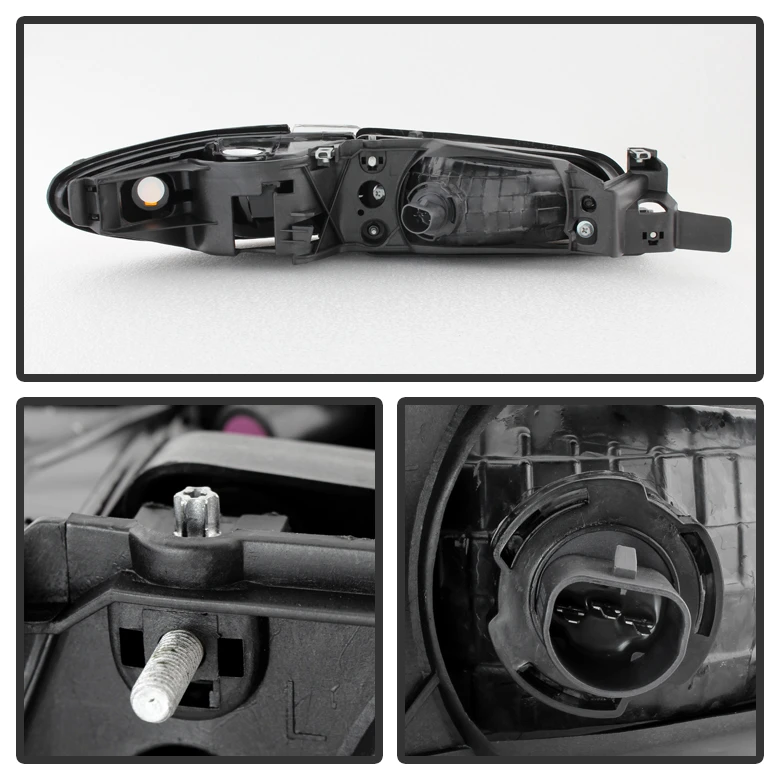 1997-2003 Pontiac Grand Prix Replacement Crystal Headlights + Corner - Chrome 4 1997-2003 Pontiac Grand Prix Replacement Crystal Headlights + Corner - Chrome - Image 4