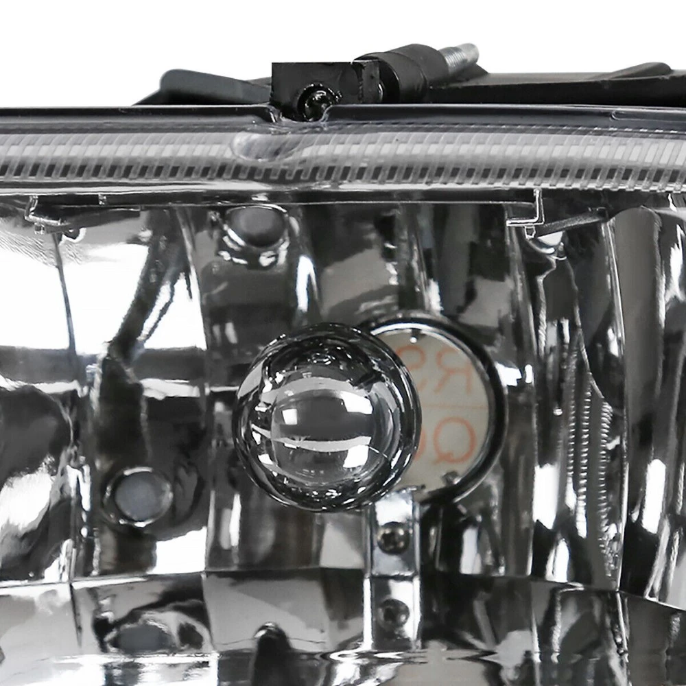 1997-2004 Dodge Dakota/Durango 1PC Reflector Headlight - Black Housing 3 1997-2004 Dodge Dakota/Durango 1PC Reflector Headlight - Black Housing - Image 3