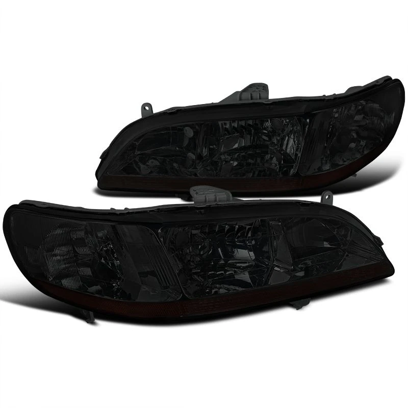 1998-2002 Honda Accord Replacement Crystal Headlights - Smoked 1 1998-2002 Honda Accord Replacement Crystal Headlights - Smoked