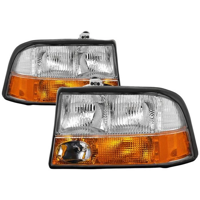 1998-2004 GMC Sonoma S-15 98-01 Jimmy Bravada W/Fog Lights Headlights Headlamps 1 1998-2004 GMC Sonoma S-15 98-01 Jimmy Bravada W/Fog Lights Headlights Headlamps