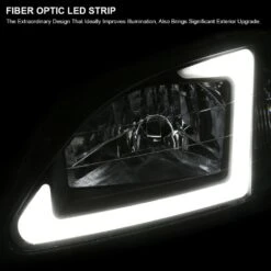 1999-2000 Civic OE-Style Headlights W/ LED DRL Bar - Smoked Lens -High-Efficiency Car Light Store 1999 2000 civic oe style headlights w led drl bar smoked lens 53