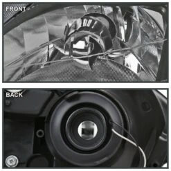 1999-2000 Civic OE-Style Headlights W/ LED DRL Bar - Smoked Lens -High-Efficiency Car Light Store 1999 2000 civic oe style headlights w led drl bar smoked lens 56