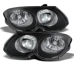 1999-2004 Chrysler 300M Replacement Crystal Headlights - Black