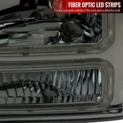 1999-2004 Ford F-250-F550 Euro OE-Style Headlights W/ Dual LED C Bar DRL - Smoked 12 1999-2004 Ford F-250-F550 Euro OE-Style Headlights W/ Dual LED C Bar DRL - Smoked -High-Efficiency Car Light Store 1999 2004 ford f 250 f550 euro oe style headlights w dual led c bar drl smoked 95