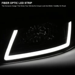 1999-2004 Ford Mustang OE Style Headlights W/ LED Tube - Black Housing -High-Efficiency Car Light Store 1999 2004 ford mustang oe style headlights w led tube black housing 90