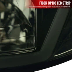 1999-2004 Ford Mustang OE Style Headlights W/ LED Tube - Smoked Housing -High-Efficiency Car Light Store 1999 2004 ford mustang oe style headlights w led tube smoked housing 80