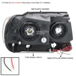 1999-2004 Jeep Grand Cherokee LED Tube Reflector Headlights - Chrome 11 1999-2004 Jeep Grand Cherokee LED Tube Reflector Headlights - Chrome -High-Efficiency Car Light Store 1999 2004 jeep grand cherokee led tube reflector headlights chrome 83