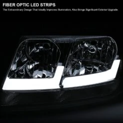 1999-2004 Jeep Grand Cherokee LED Tube Reflector Headlights - Chrome 12 1999-2004 Jeep Grand Cherokee LED Tube Reflector Headlights - Chrome -High-Efficiency Car Light Store 1999 2004 jeep grand cherokee led tube reflector headlights chrome 86