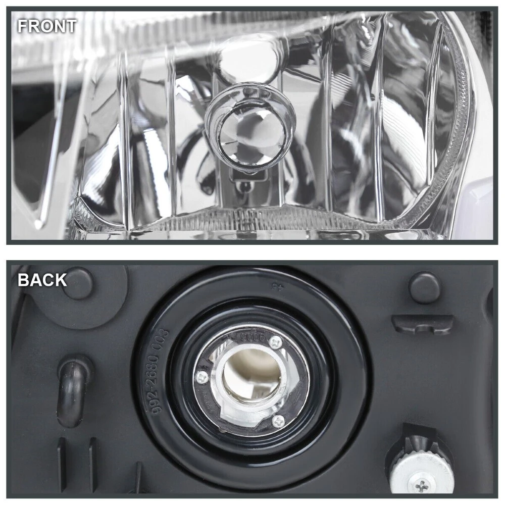 1999-2004 Jeep Grand Cherokee LED Tube Reflector Headlights - Chrome 5 1999-2004 Jeep Grand Cherokee LED Tube Reflector Headlights - Chrome - Image 5