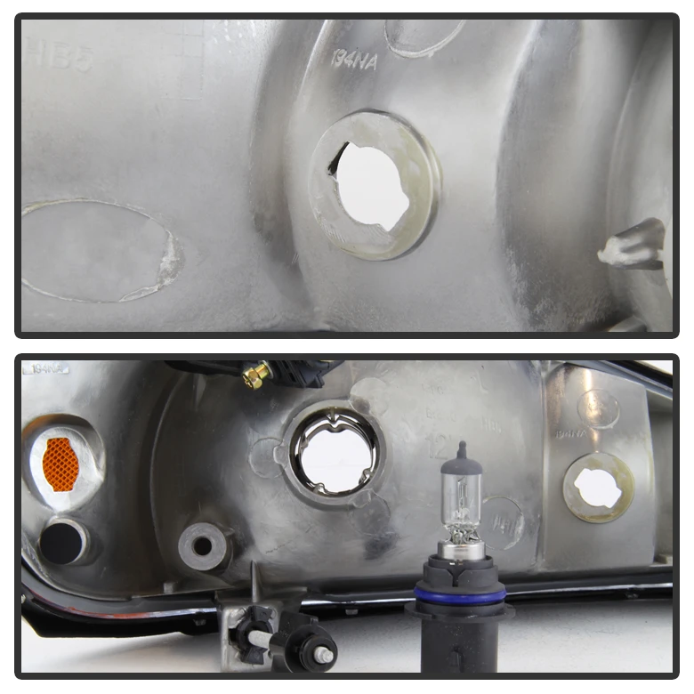 1999-2005 Pontiac Grand AM Replacement OE Style Crystal Headlights - Smoked 6 1999-2005 Pontiac Grand AM Replacement OE Style Crystal Headlights - Smoked - Image 6